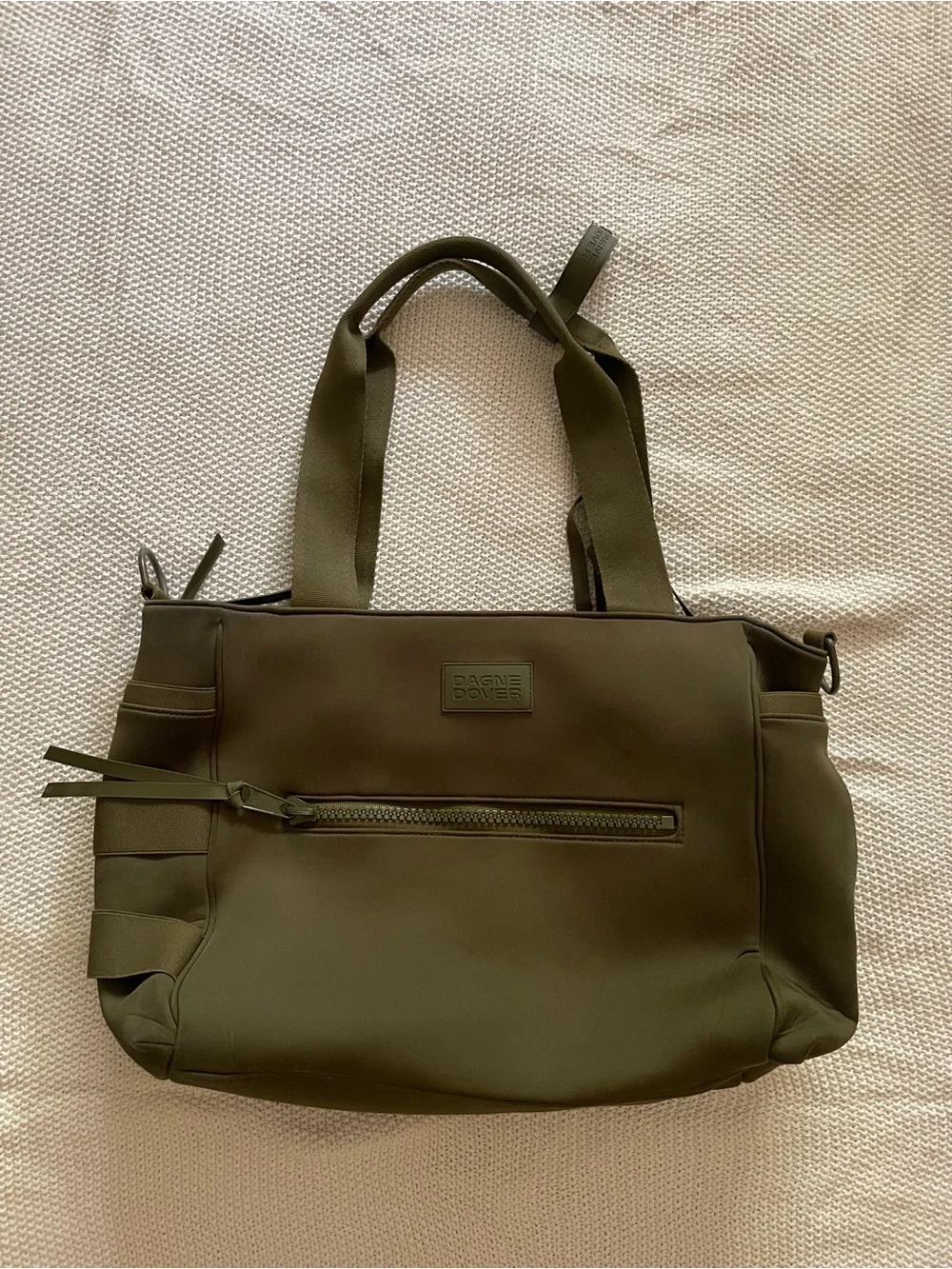 DAGNE DOVER Dark Moss tote/Diaper Bag